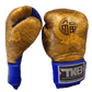 Top King Boxing Gloves TKBGCT-CN01 Blue with "FOOK" & "DOUBLE HAPPINESS" Top King