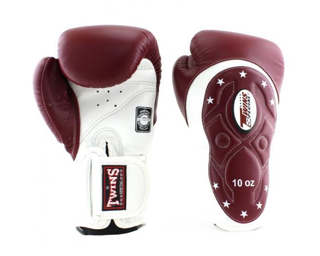 Twins Special BOXING GLOVES BGVL6 MK WHITE/ MAROON RED Twins Special